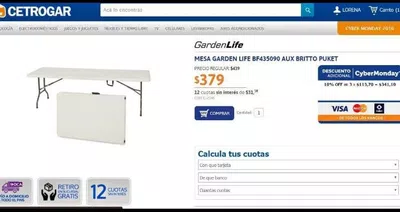 Publicidad engañosa - cyber monday- cetrogar