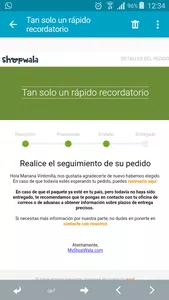 Q me entreguen el pedido