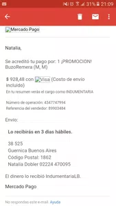 Devolución del dinero