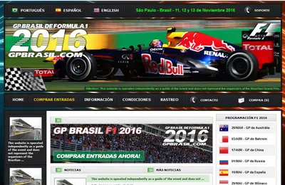 Estafa tickets f1 brasil