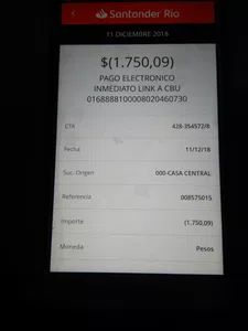 Enviarme comprobante de pago