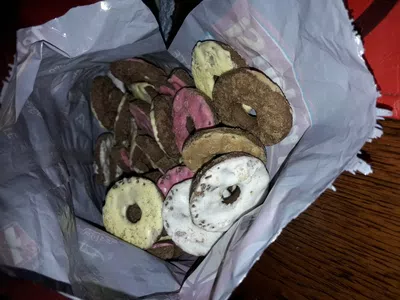 Galletitas variedad de chocolate solo con anillos