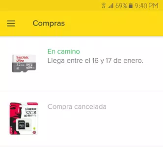 Devolución de cancelación de compra