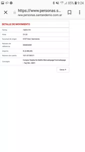 No se me acredito el dinero que transferi de mi cuenta bancaria