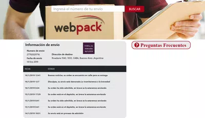 Webpack y mercadolibre ¿estan aliados para complicarme el pedido de 3.154$?