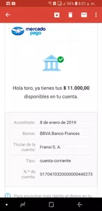 Me reconozcan la plata que les transferí o me la devuelvan