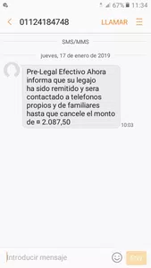 Intimaciones, debitos indebidos, falta de respeto