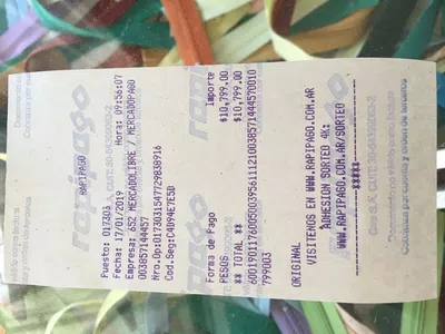 Reclamo pago a celubot x mercado pago