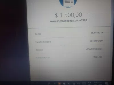 Fraude : mercadopago establecimiento 0018196709