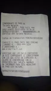Aviso de pago