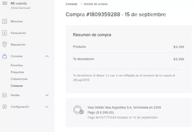 Que me devuelvan mi dinero