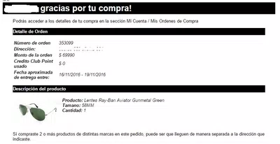 No envían producto comprado. posible estafa