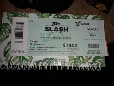 Compre entrada a un valor y vino otro