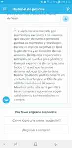 Reembolso o el producto
