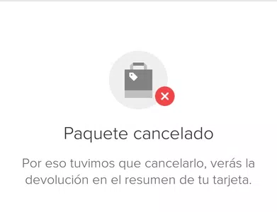 No me han devuelto el pago de un paquete que no me entregaron