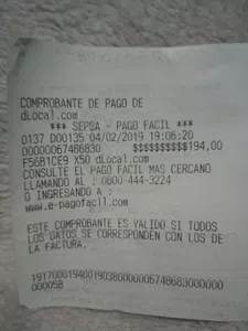 Que me acrediten lo que compre