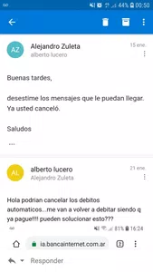 Urgente!!!! hasta cuando debitan!! si ya esta pago!