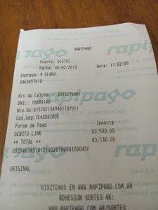 Anular el pago de un celular