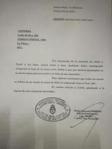 Que me den baja la cuota mensual