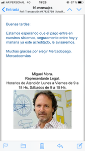 Necesito que este señor me dé un solución