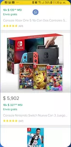 Compra de consola de juego $4,720 y no ha llegado