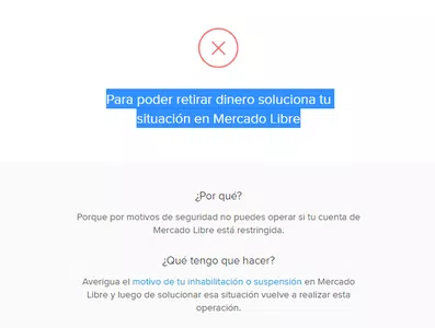 Retirar mi dinero disponible de mi cuenta de mercadopago