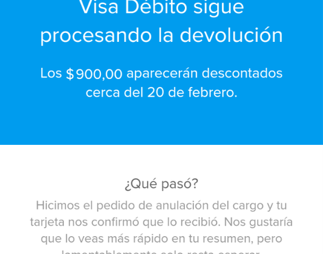 Reembolso de dinero por producto que  nunca recibi