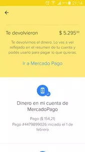 Q manden los 5000 $a mi banco