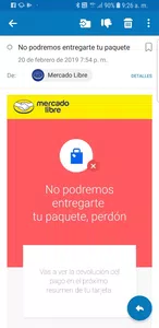 Cancelación de compra por no entrega