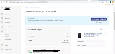El envio de una compra no llega y mercadolibre no me deja reclamar por ello