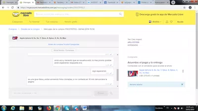 Estafado en mercadolibre