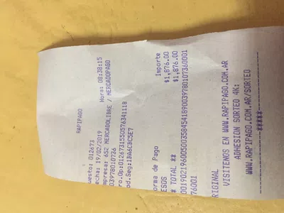 Devolucion de dinero