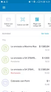 Envie dinero y dice pendiente
