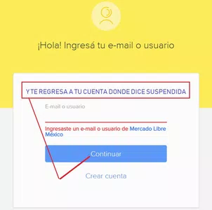 Cuenta inhabilitada