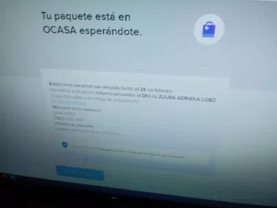 Compre un producto de pc y seleccione las opcines de envio pero el lugar donde d