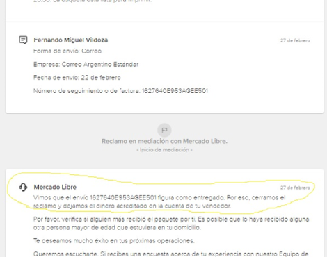 Jamás recibí el producto/mercado libre cerro mi reclamo/vulneraron mi cuenta
