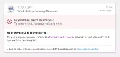 Estafa de cliente y falta de resolucion de mercadopago