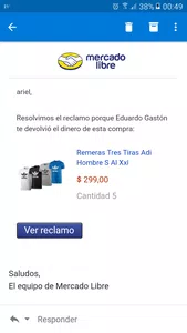 Compra cancelada m.l