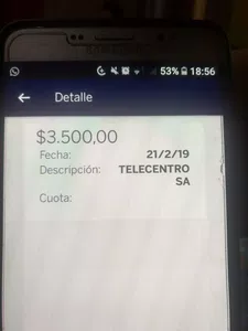 Quiero que me devuelvan el pago que realice con la tergeta visa del banco provin