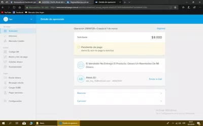 Estafa de alexisbj a traves de mercadopago