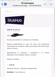 No me pagan la venta de entradas