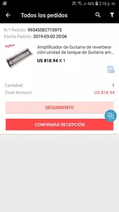 Informe de cancelación de producto