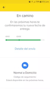 No me figura el código de seguimiento
