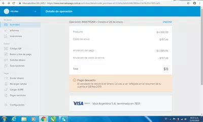 Devolveme la plata mercadopago