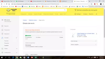 Etiqueta de envío no generada al vendedor