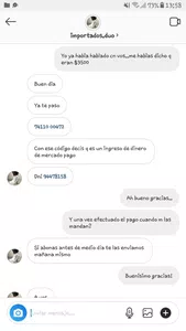 Estafa por mercado pago mediante instagram