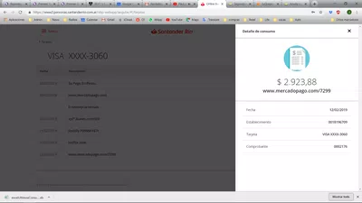 Mercado pago - consumo no reconocido en mi tarjeta de credito