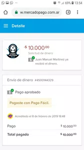 No me devolvieron una parte de mi dinero por ina compra que devolvi