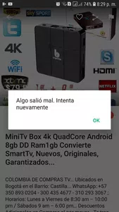 Problemas en conexión