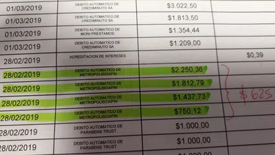 Me robaron de mi cuenta $4688,25